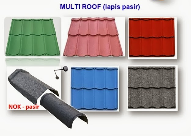 harga genteng metal sakura roof