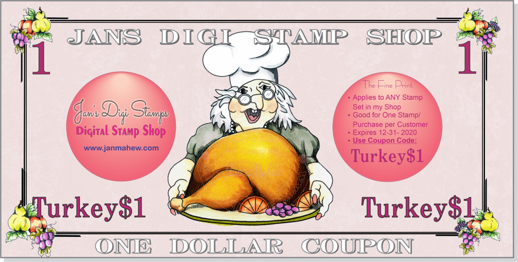 $1 coupon to use at Jan's Digis