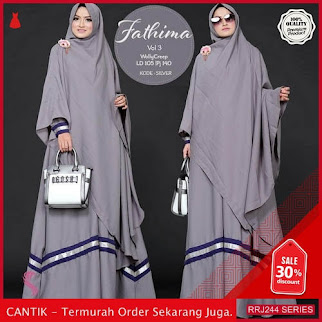 Jual RRJ244D150 Dress Fathima Syari Wanita Vol Tiga Sk BMGShop