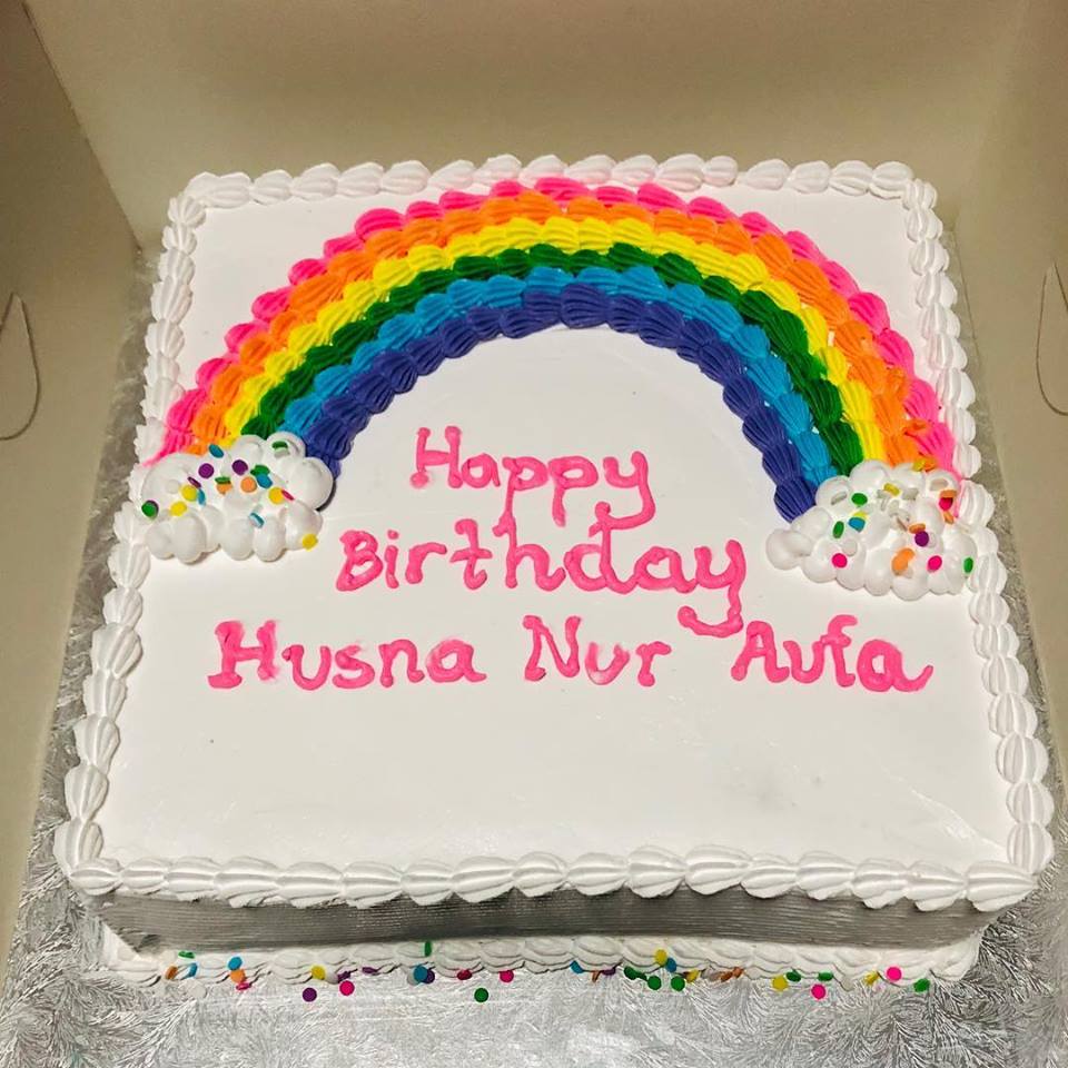 Izah's Kitchen Rainbow themed Halal cakes Singapore