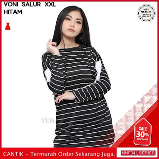 MNF041A125 Atasan Salur Wanita Top Voni Xxl Jumbo 2019 BMGShop