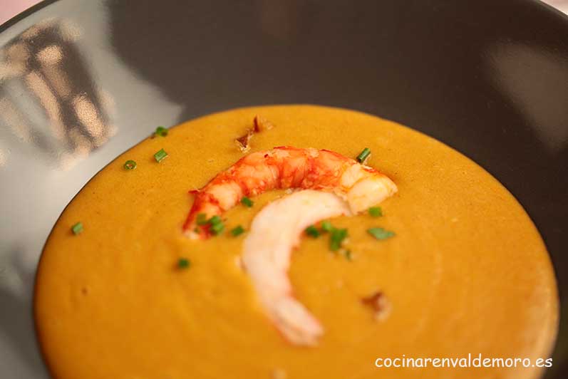 En el plato, lista para comer