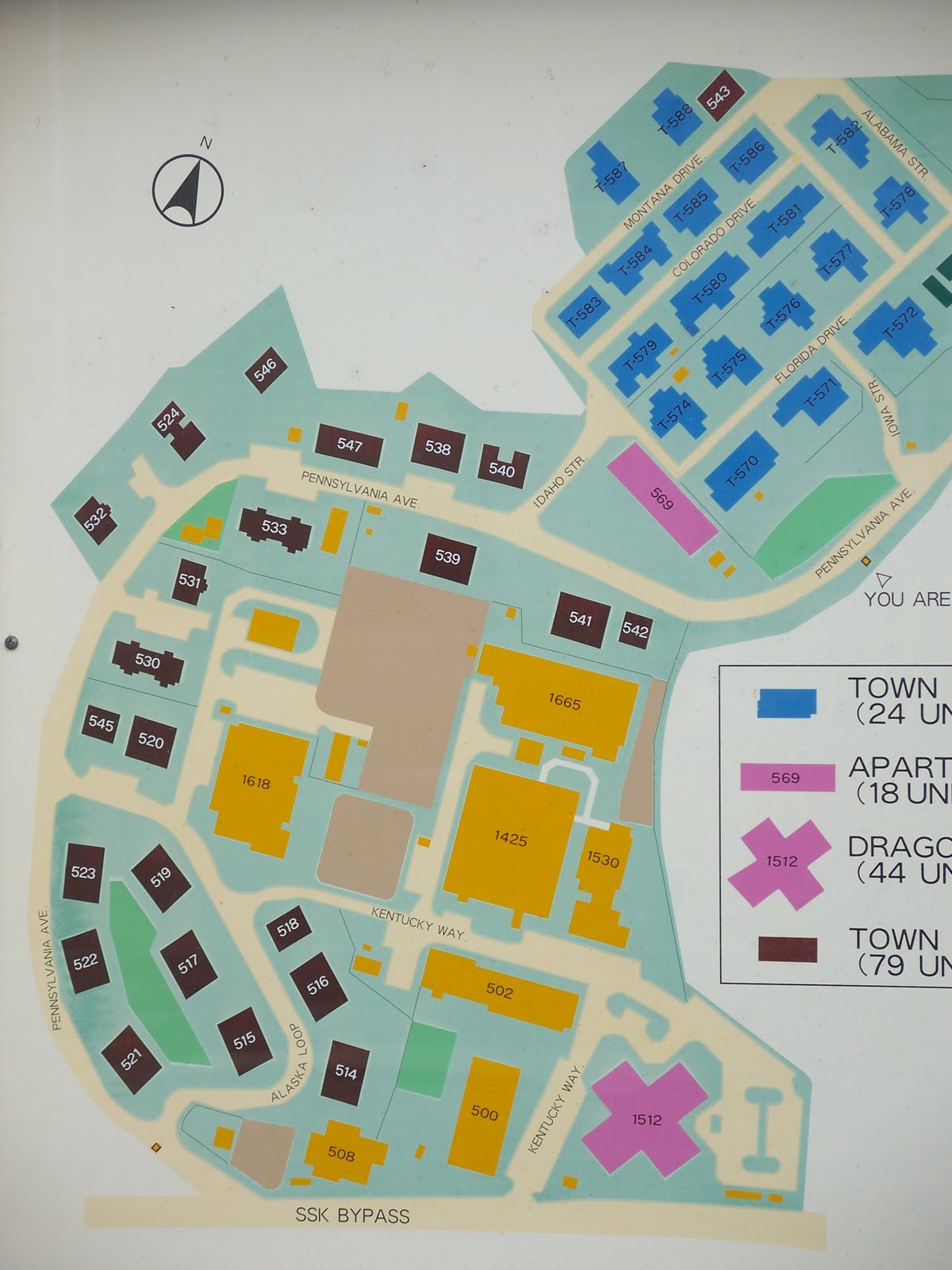 The Barbers in Sasebo, Japan Map of Main Base Housing