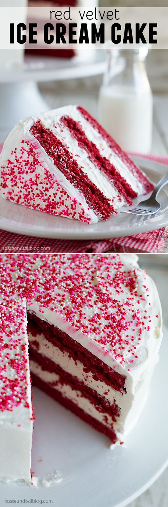 Red Velvet Ice Cream Cake Recipe