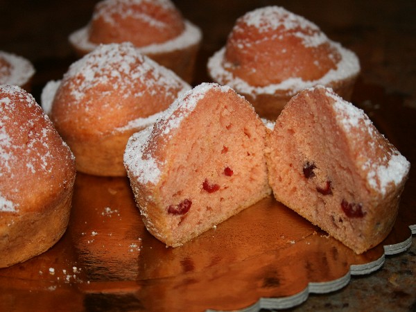 dolci - muffins all'arancia e mirtilli rossi