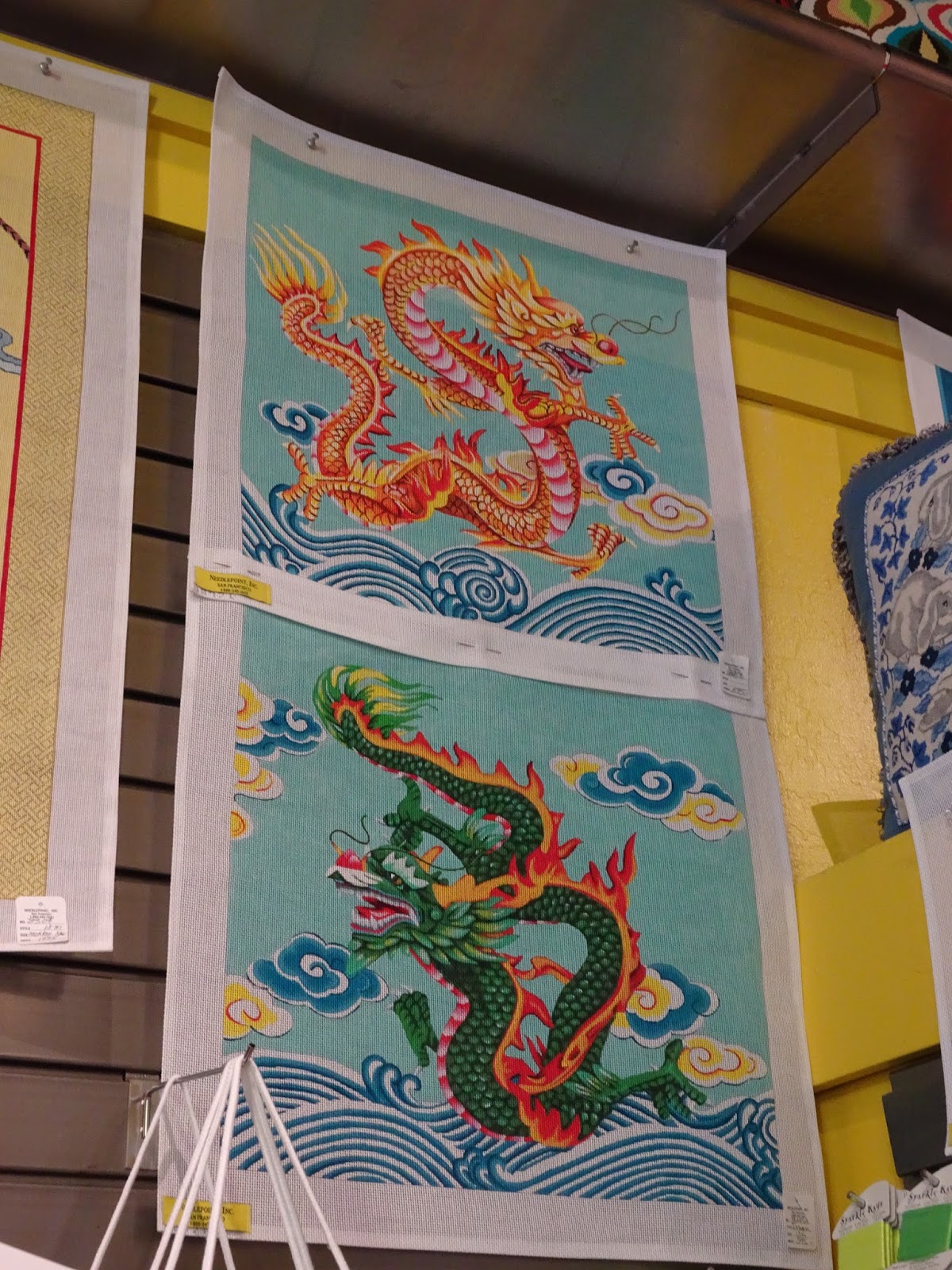 The French Tangerine needlepoint update and a san francisco shop