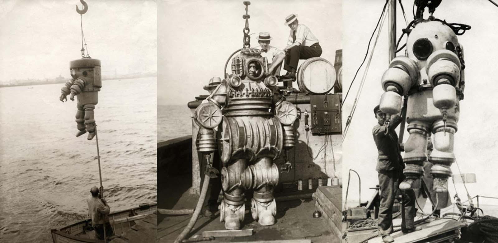 German diving suits. 1920s.