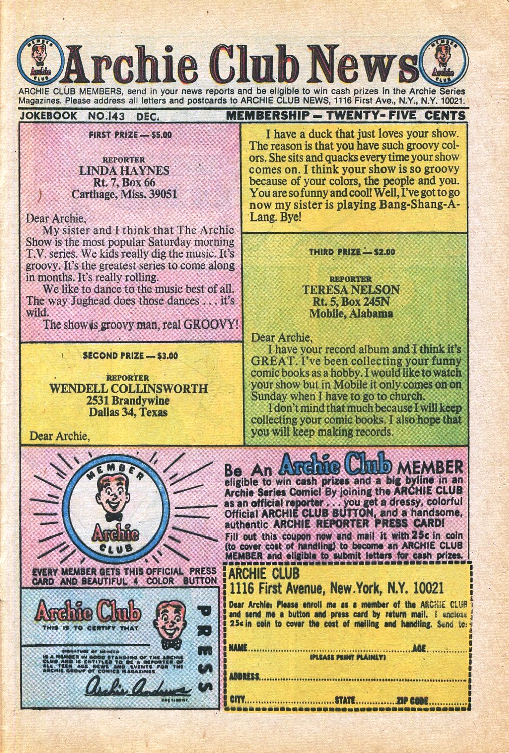 Read online Archie's Joke Book Magazine comic -  Issue #143 - 29