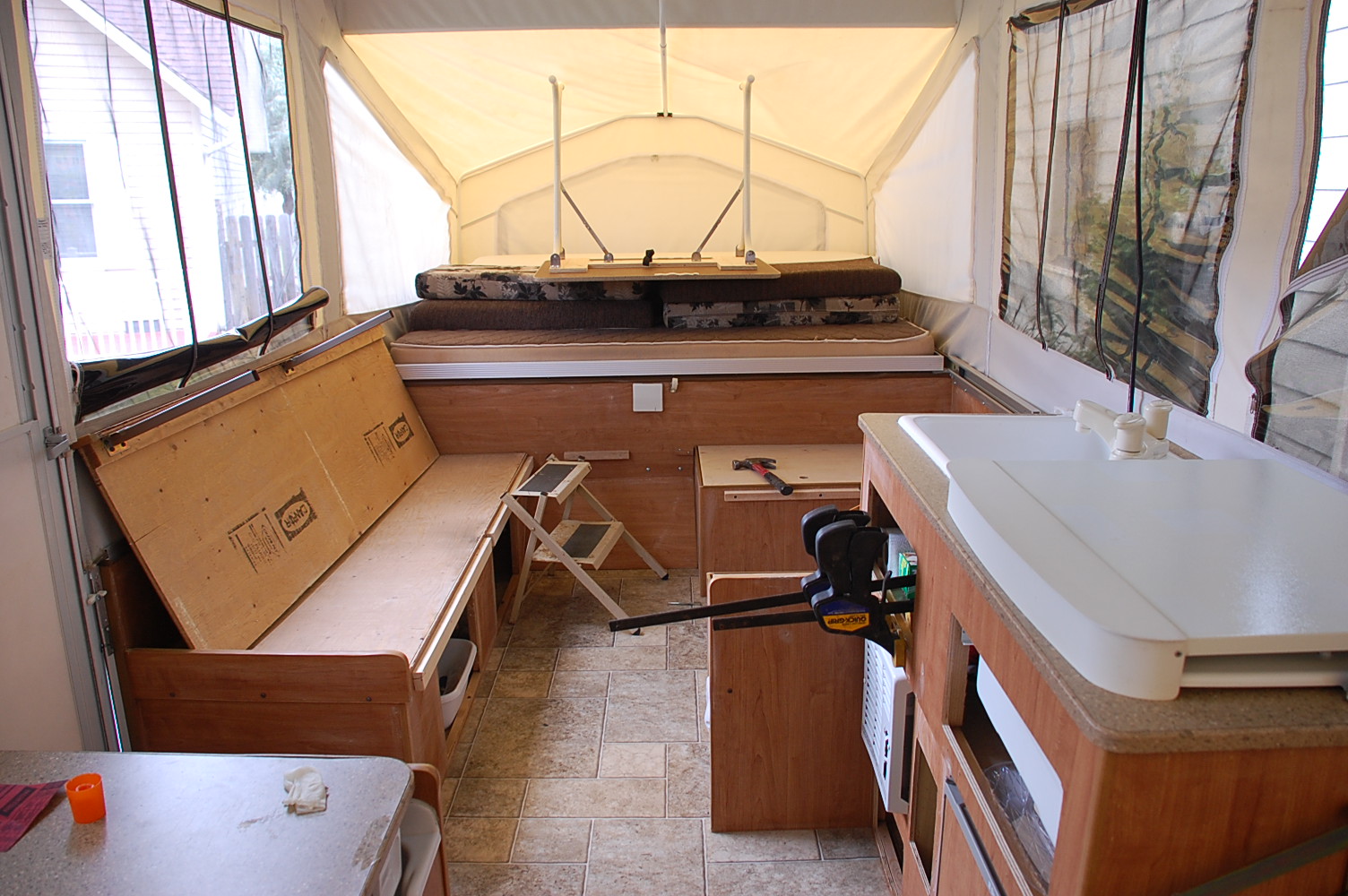 Maybe It's Just Me: Pop up Camper Makeover