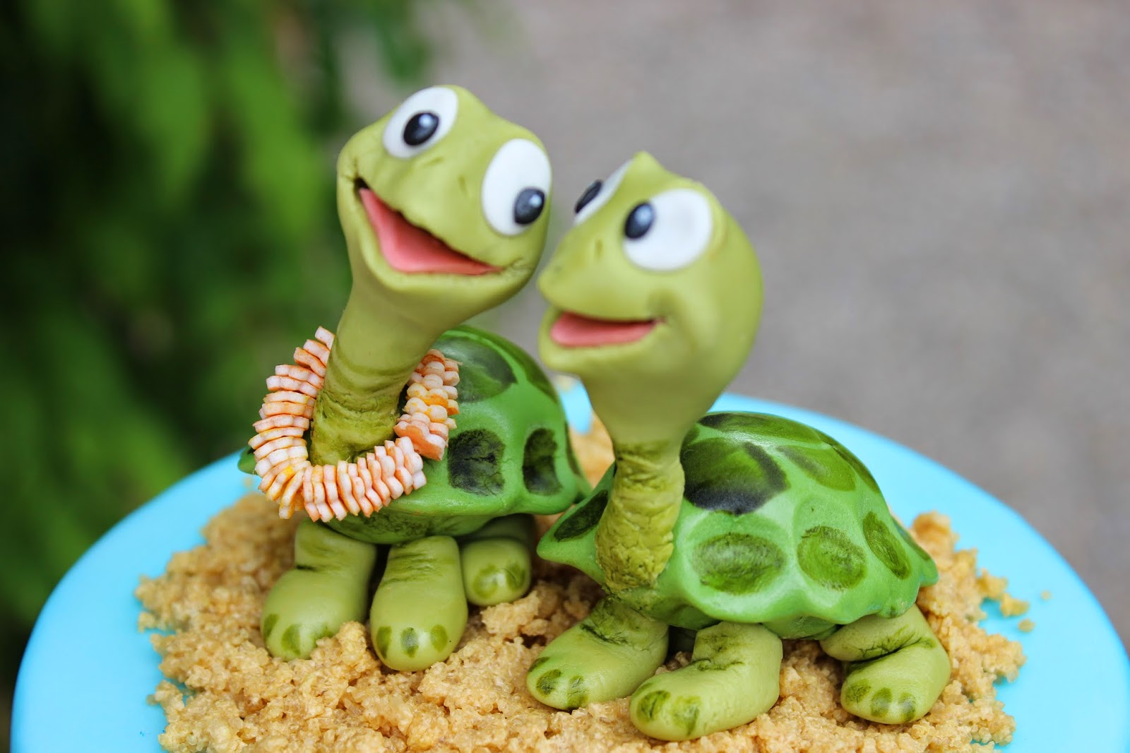 Brigittes Tortendesign: Hawaii Hochzeitstorte - hawaian weddingcake