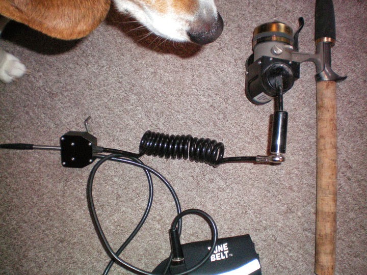Quadriplegic hunter's stuff & things… My electric fishing reel, rod