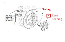 wheel bearing torque rear odyssey toyota caliper brake sienna manual 2007 hub 2005 spec honda service lx replacement values parts
