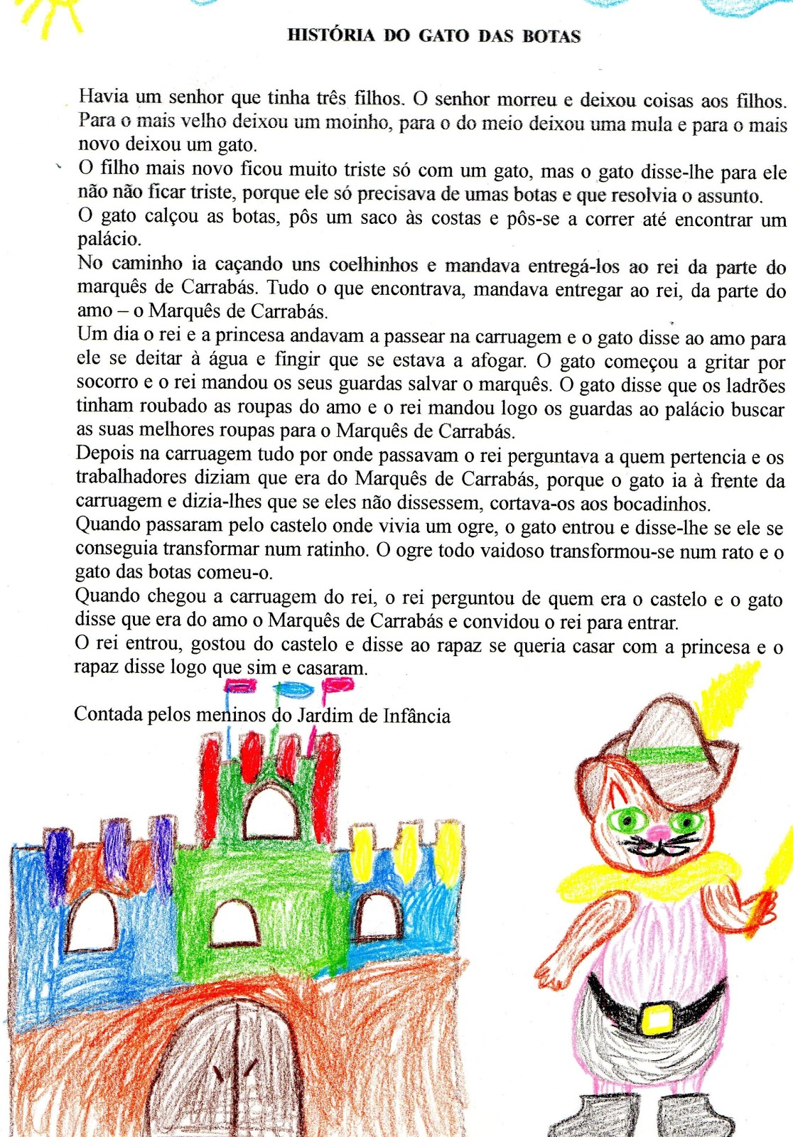 Na escola de Urra O gata das botas Na escola de Urra O gata das botas