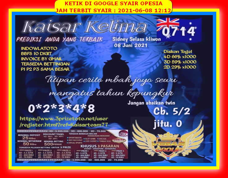 Syair Sdy Selasa 8 Juni 2021 Kode Syair Sgp Syair Hk Syair Sydney 2021