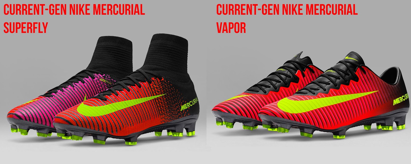 bende Aanpassing Computerspelletjes spelen Just One Difference? Next-Gen Nike Mercurial Superfly 360 vs Vapor 360 2018  Boots - Footy Headlines