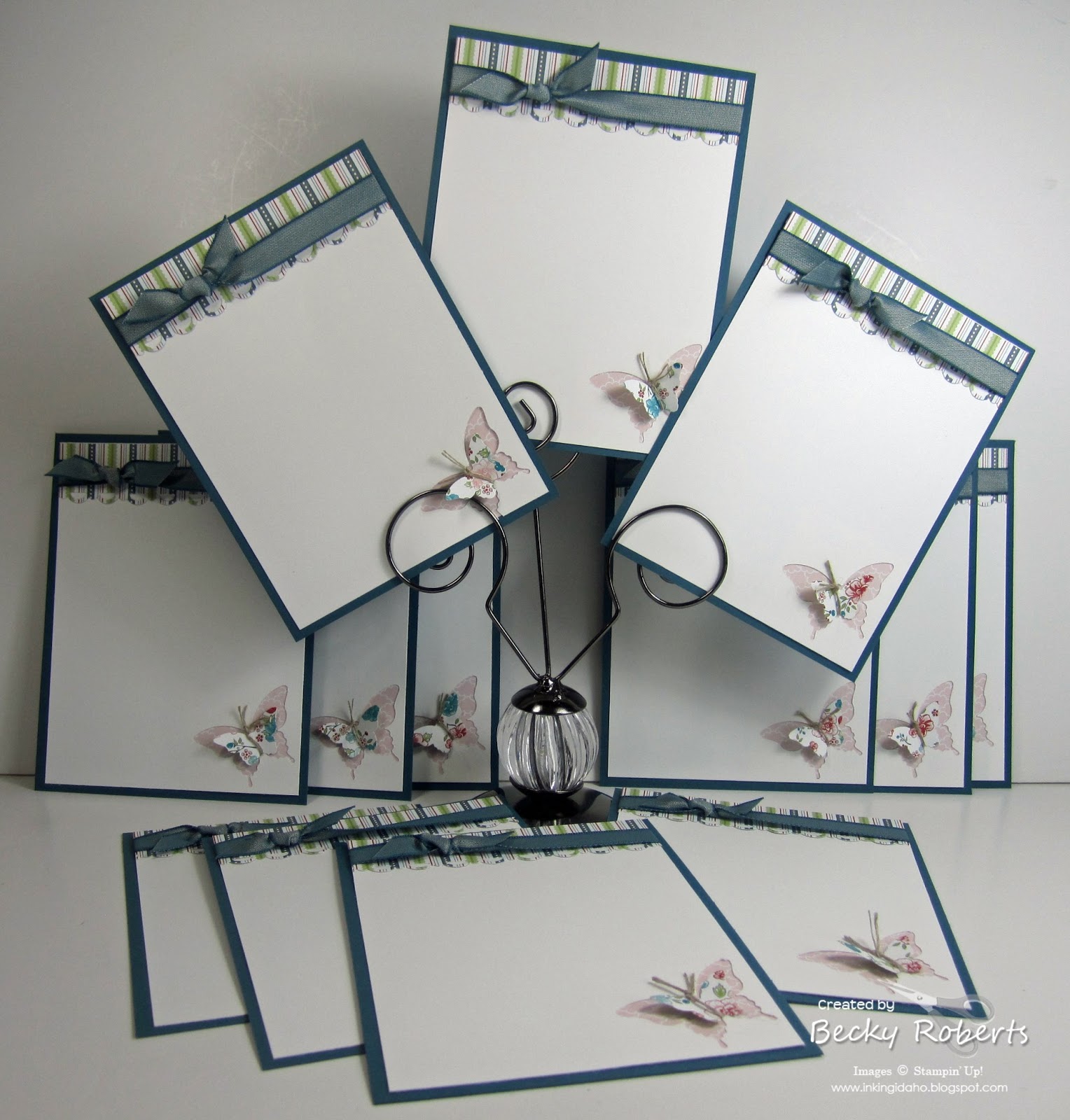 Inking Idaho: Butterfly Punch Notecards