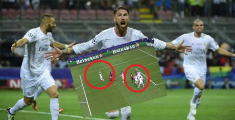 Tranh cãi: Real mở tỷ số, nhưng... phạm luật? - Ảnh 1 Tranh cai: Real mo ty so, nhung... pham luat? - Anh 1