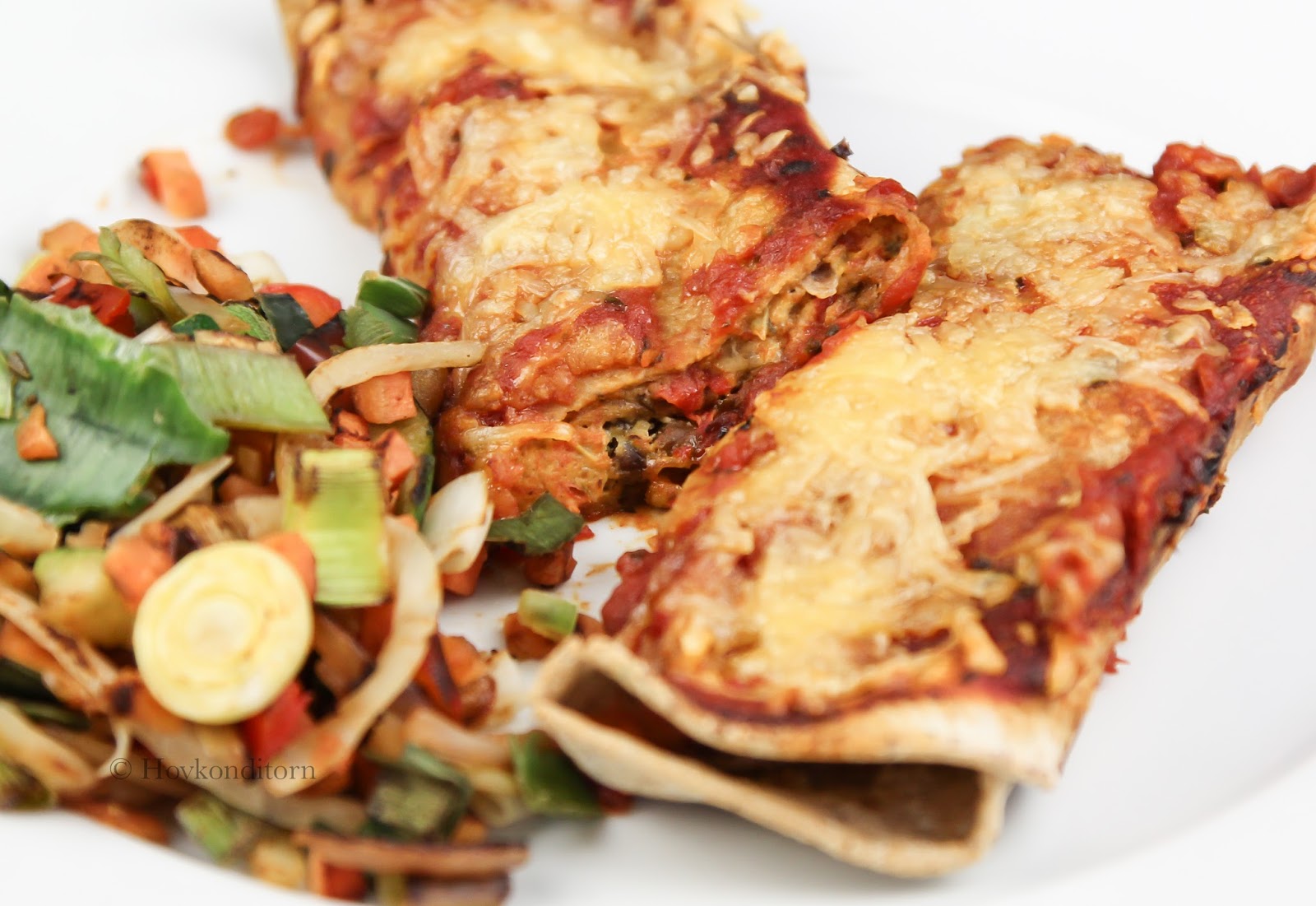 Ricotta Bell Pepper Enchiladas