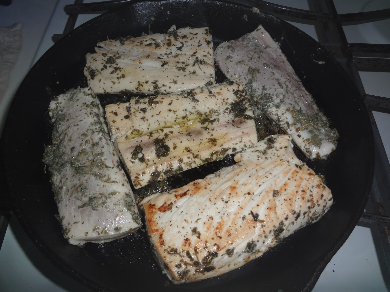 Suma's Recipes Baked fish with asparagus(Mahi mahi fish)