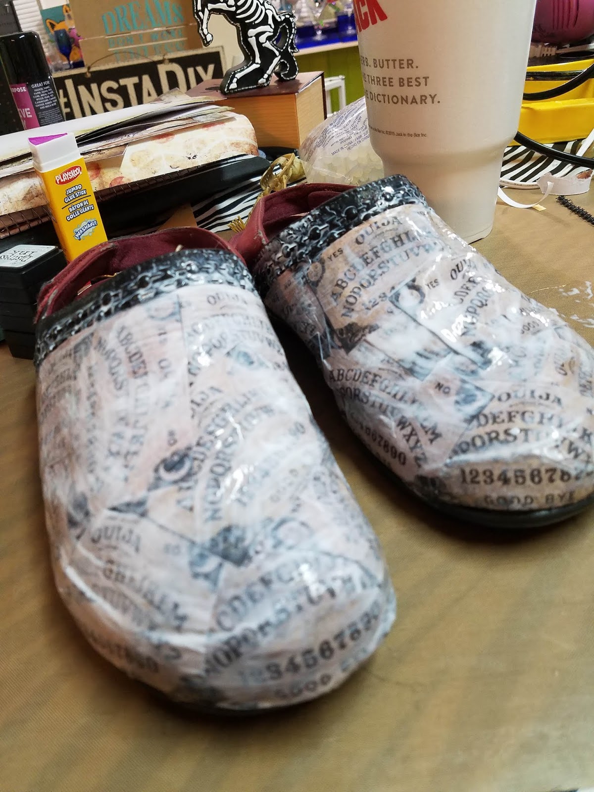 How to Customize Shoes with Mod Podge