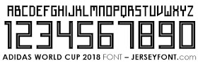 font adidas world cup 2018