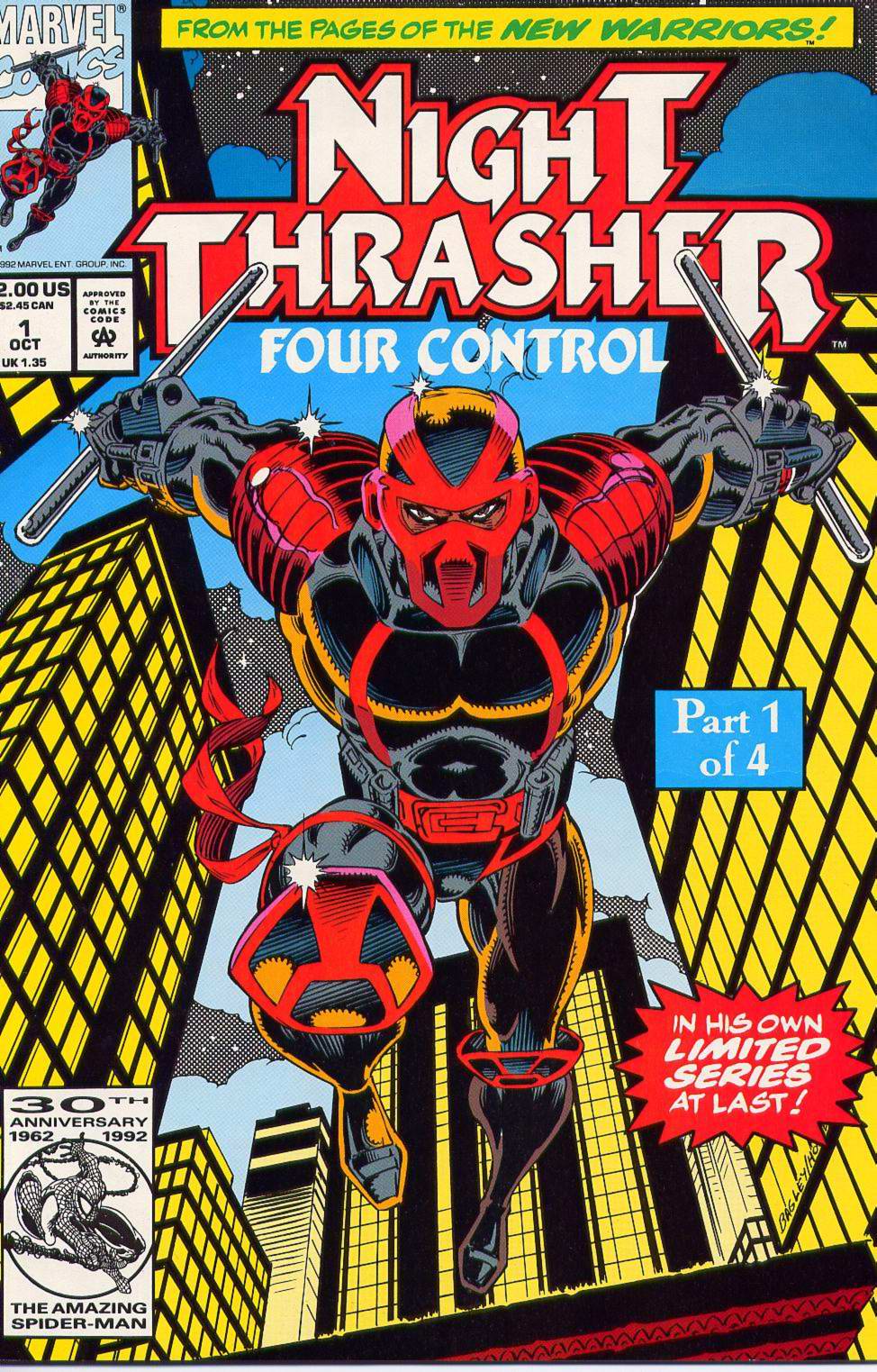 Read online Night Thrasher: Four Control comic -  Issue #1 - 1