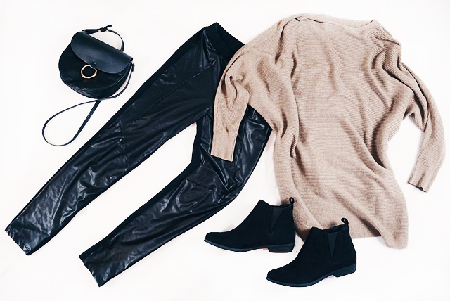 Herbst Fashion Overzisez Pulli Mango Leder Leggins Calzedonia Herbst Fashion Overzisez Pulli Mango Leder Leggins Calzedonia