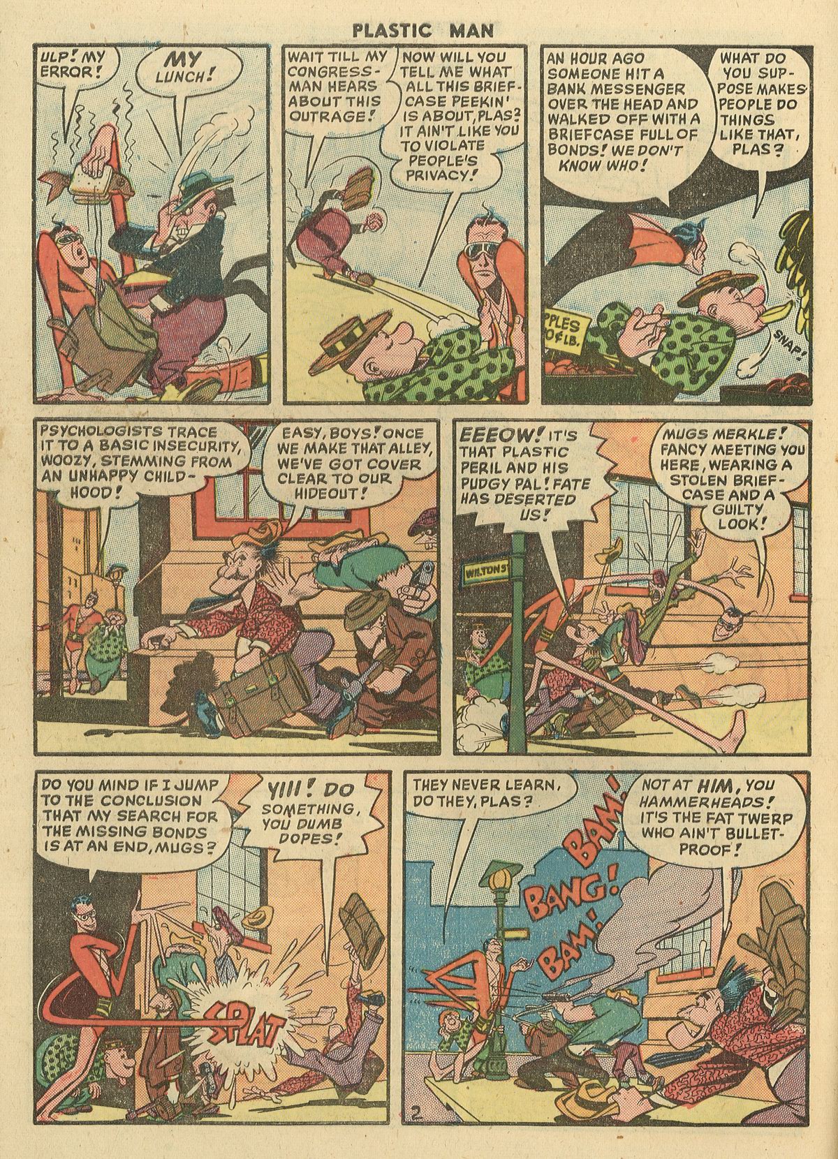 Read online Plastic Man (1943) comic -  Issue #22 - 4