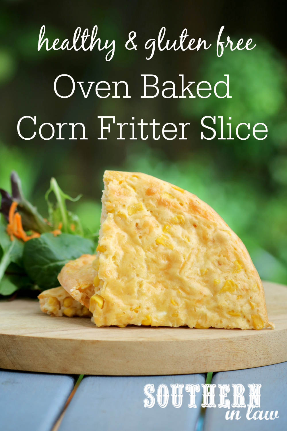 Southern In Law Recipe Easy Baked Corn Fritter Slice