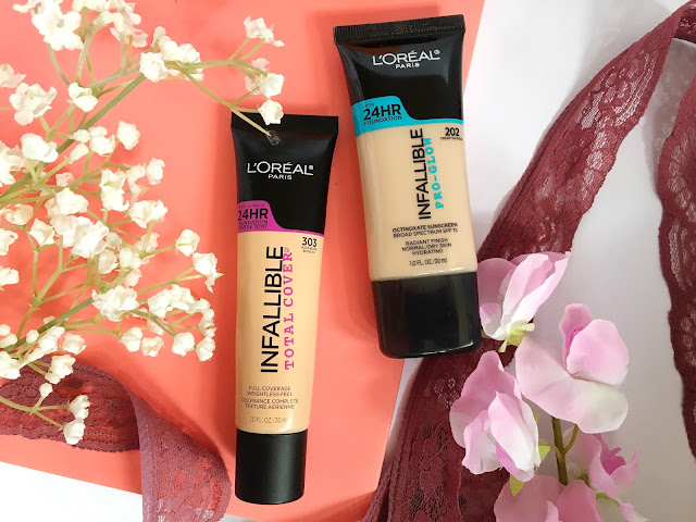 L'Oreal Pro-Glow Foundation and L'Oreal Total Cover Foundation