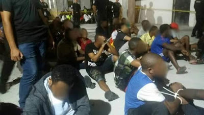 Photos/Video: Nigerian man falls from fifth floor while trying to evade arrest during police raid in Malaysia