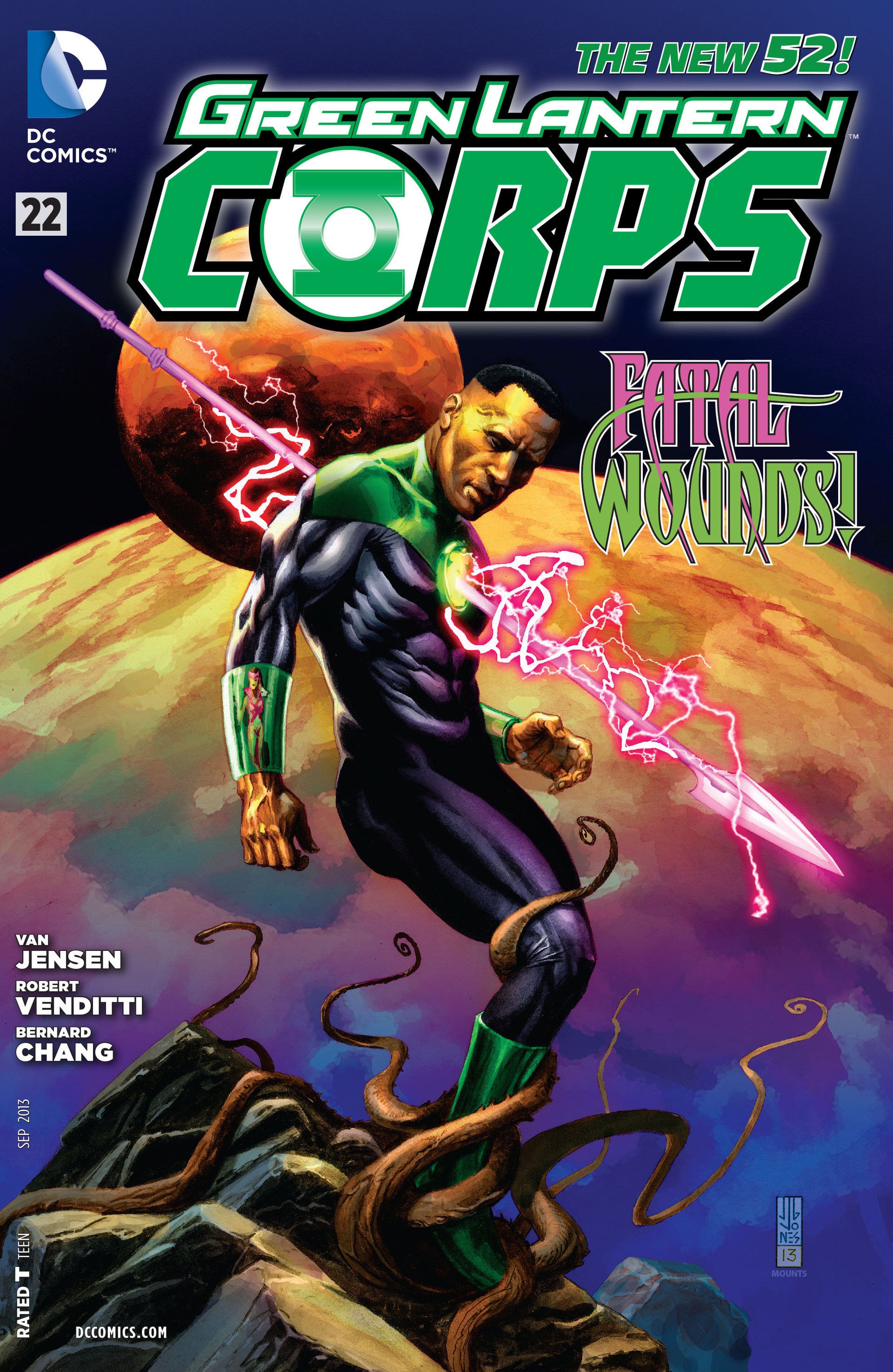 Read online Green Lantern Corps (2011) comic -  Issue #22 - 1