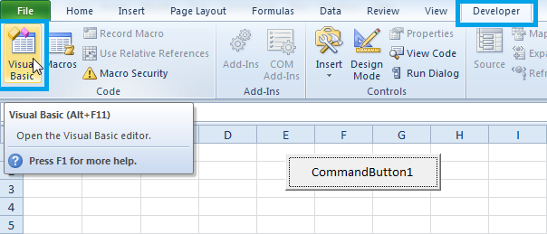 Membuat Makro sederhana (Command Button) di Excel