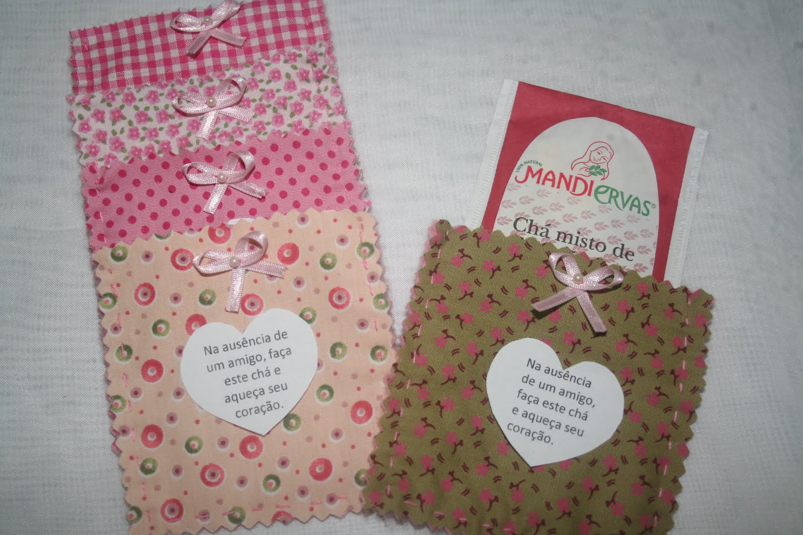 Gata de Botas: Lembrancinha Saquinho de chá