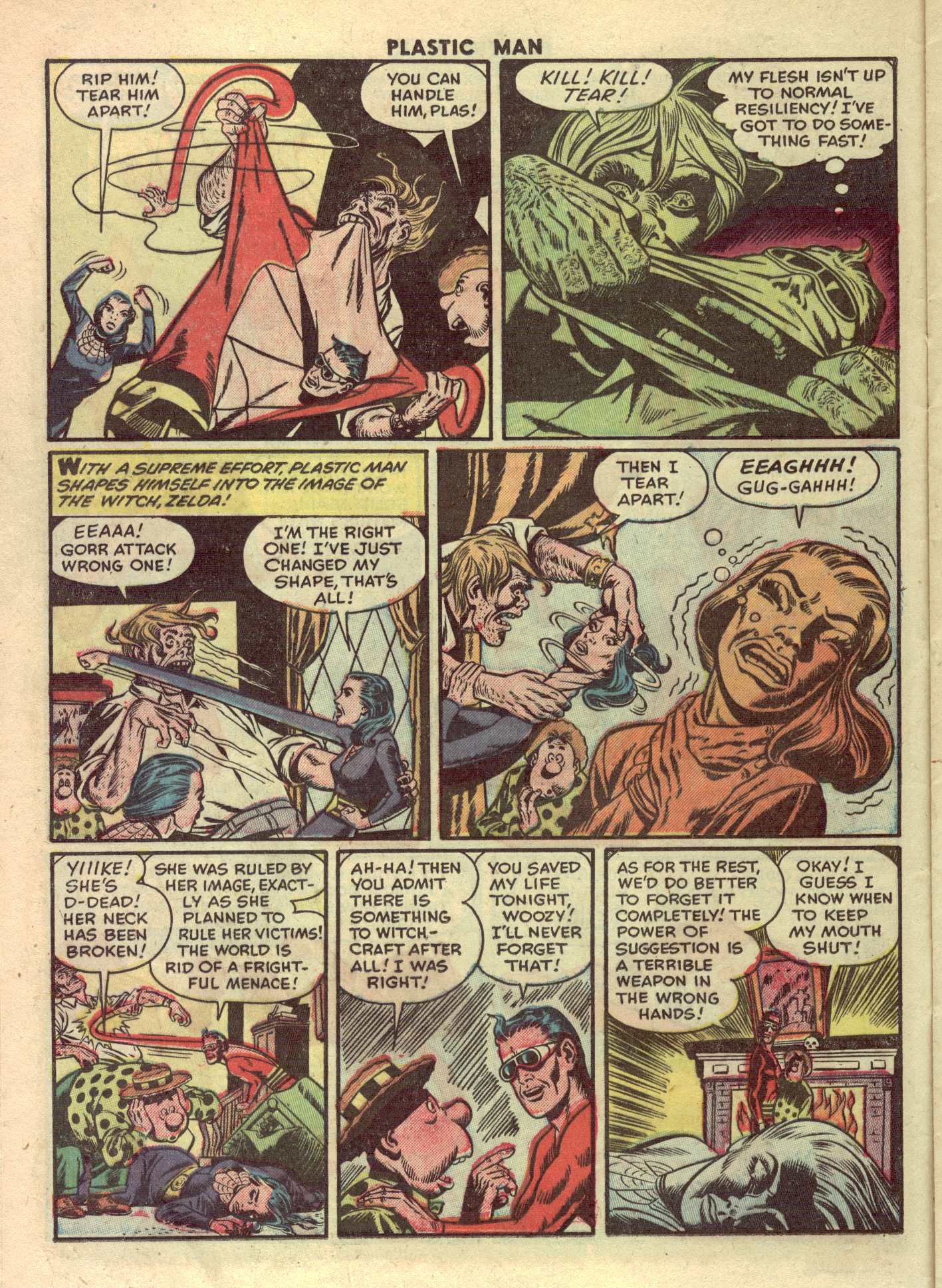 Read online Plastic Man (1943) comic -  Issue #42 - 12