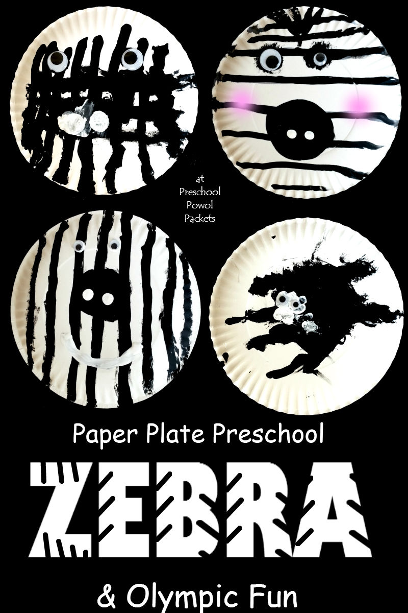Zebra Art Project Preschool Powol Packets