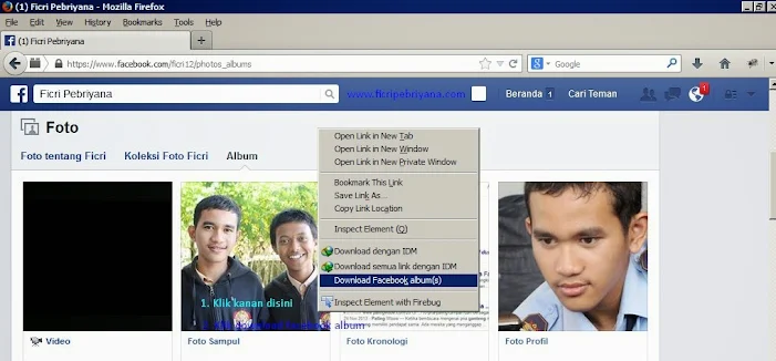 Cara Download Semua Album Foto di Facebook