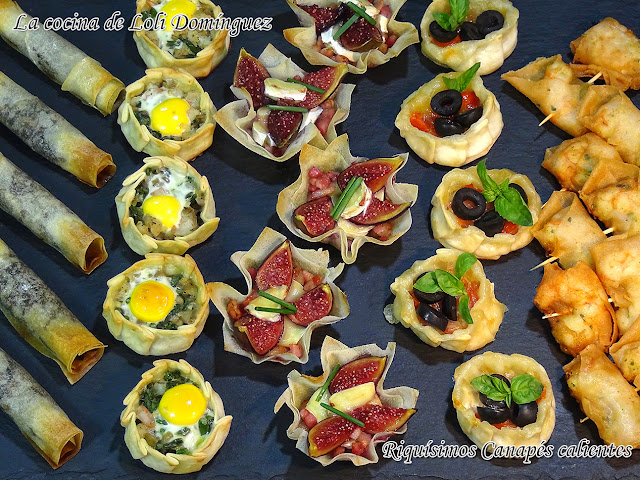 Riquísimos Canapés, Aperitivos o entrantes calientes