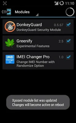 Cara Mengubah Nomor IMEI Android Xposed Installer