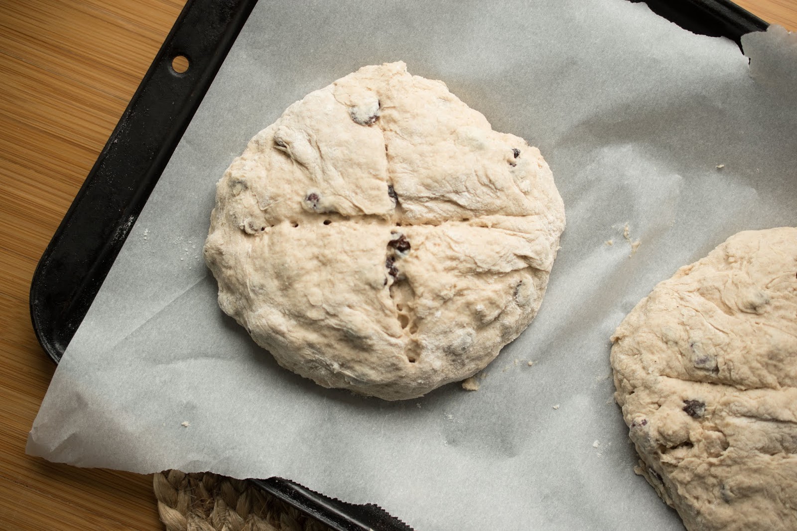 Woman in Real Life Quick Vegan Cinnamon Raisin Soda Bread Recipe