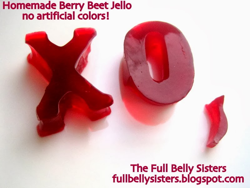 Natural Berry Beet Juice Jello