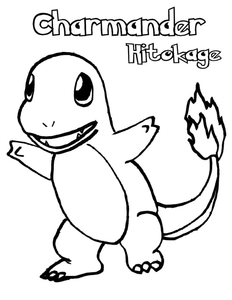 Charmander Coloring Pages Free Pokemon Coloring Pages