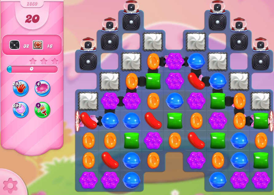 Candy Crush Saga level 2869 Candy Crush Saga level 2869