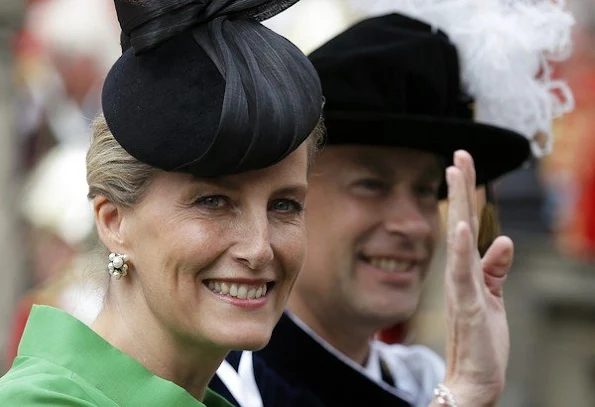 Sophie, Countess of Wessex attends the Order of the Garter Service at St George's Chapel in Windsor Castle