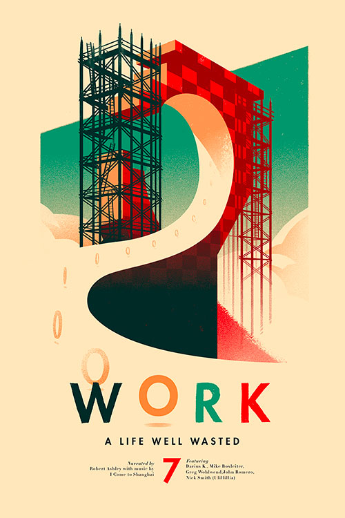 INSIDE THE ROCK POSTER FRAME BLOG Olly Moss A Life Well Wasted Posters