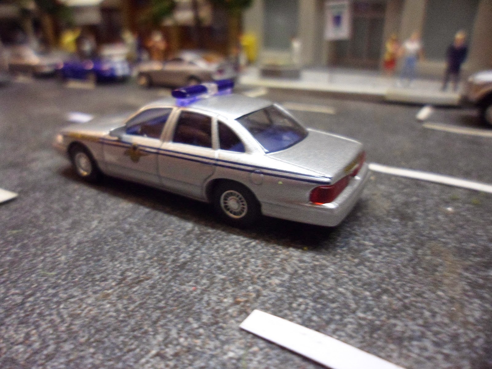 voiture de police americaine miniature