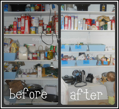 before and after pantry, before and after kitchen organization
