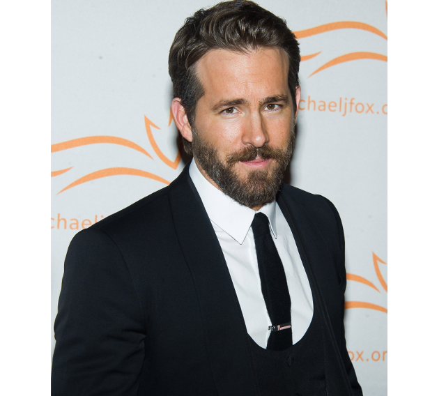 El actor Ryan Reynolds con barba