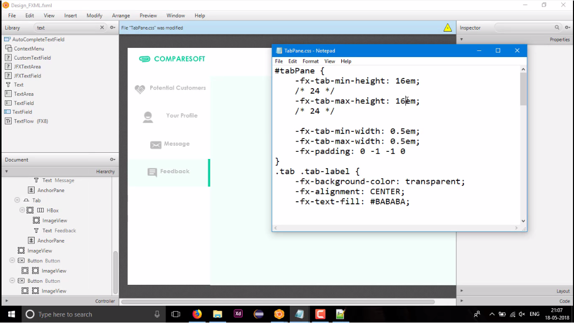 How I made GUI Design in JavaFX?