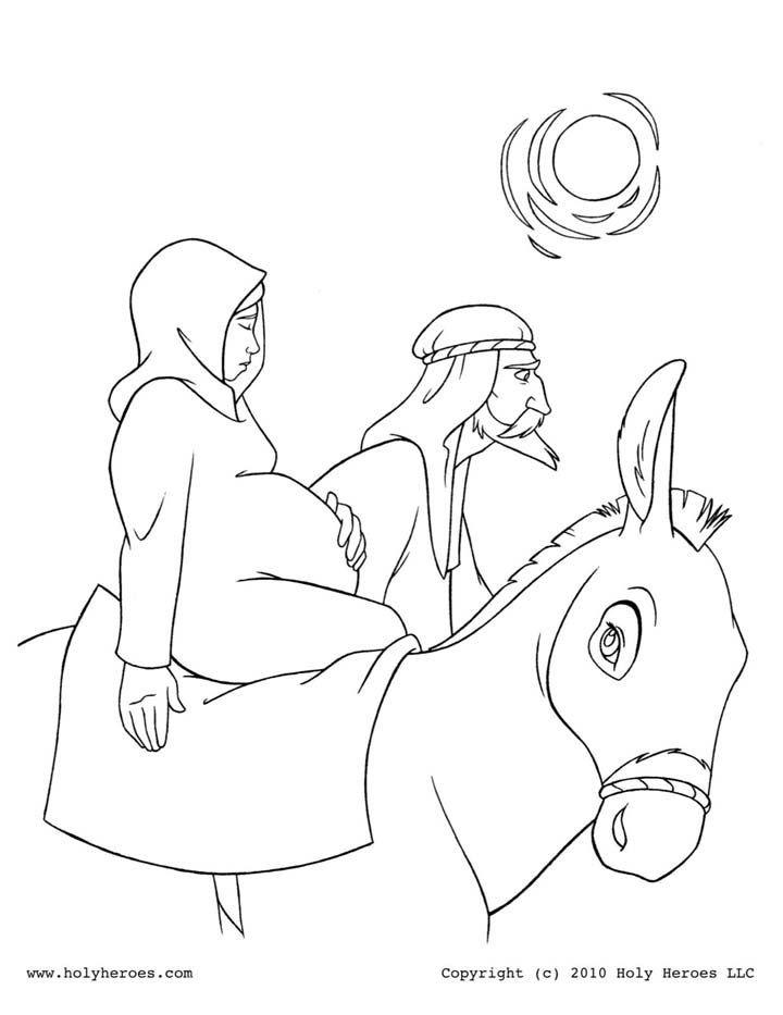 San José y la Virgen María camino a Belén San José y la Virgen María camino a Belén